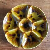 Set of 6 Gien oyster or shellfish plates