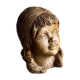 Stoneware head of a girl sculpture | Netherlands | 1970s
