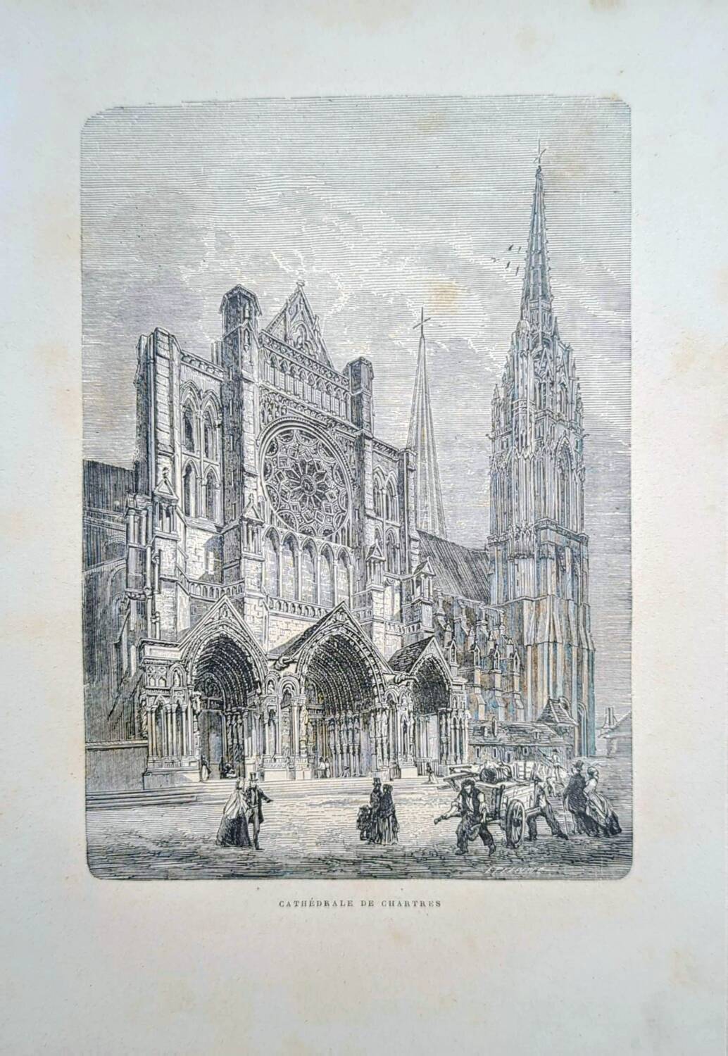 Notre-Dame de Chartres, an original printed in 1895.