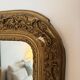 Large gilded sculpted Louis-Philippe mirror, mercury 104x77cm