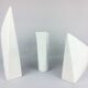 3 vintage ceramic white vases