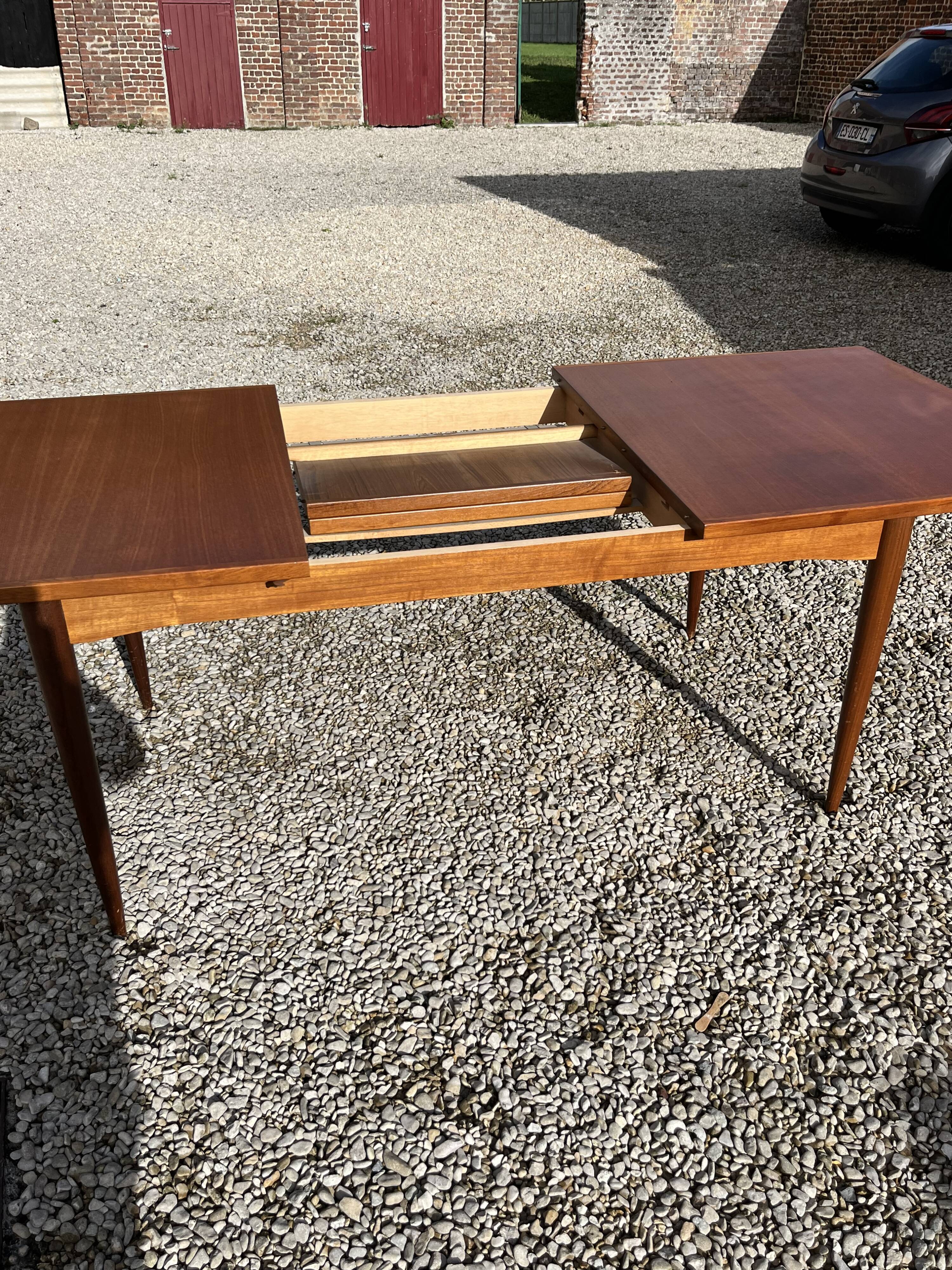 Scandinavian teak dining table