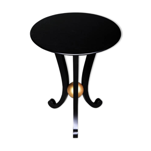 table d’appoint circulaire moritz noire à 3 pattes