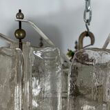 Pair of Murano glass chandeliers by Toni Zuccheri for Venini