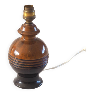 Two-tone wooden lamp base