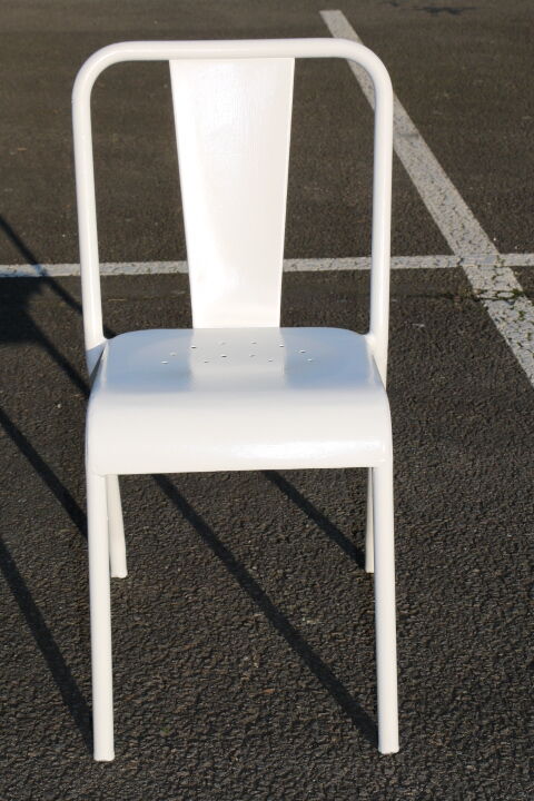 4 Tolix chairs by designer Xavier Pauchard model T37 1950