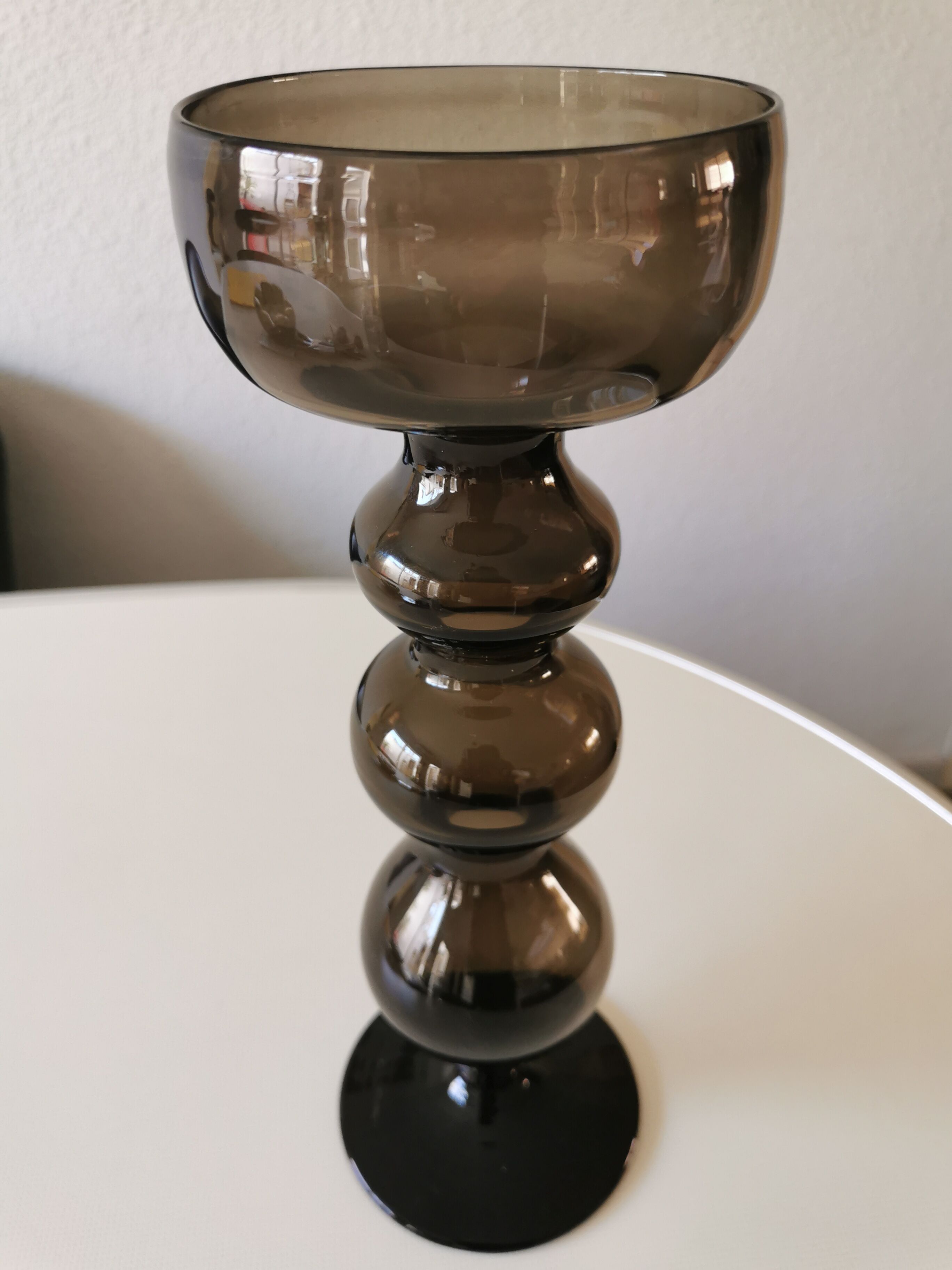 Vase bubble en verre soufflé Space Age années 70