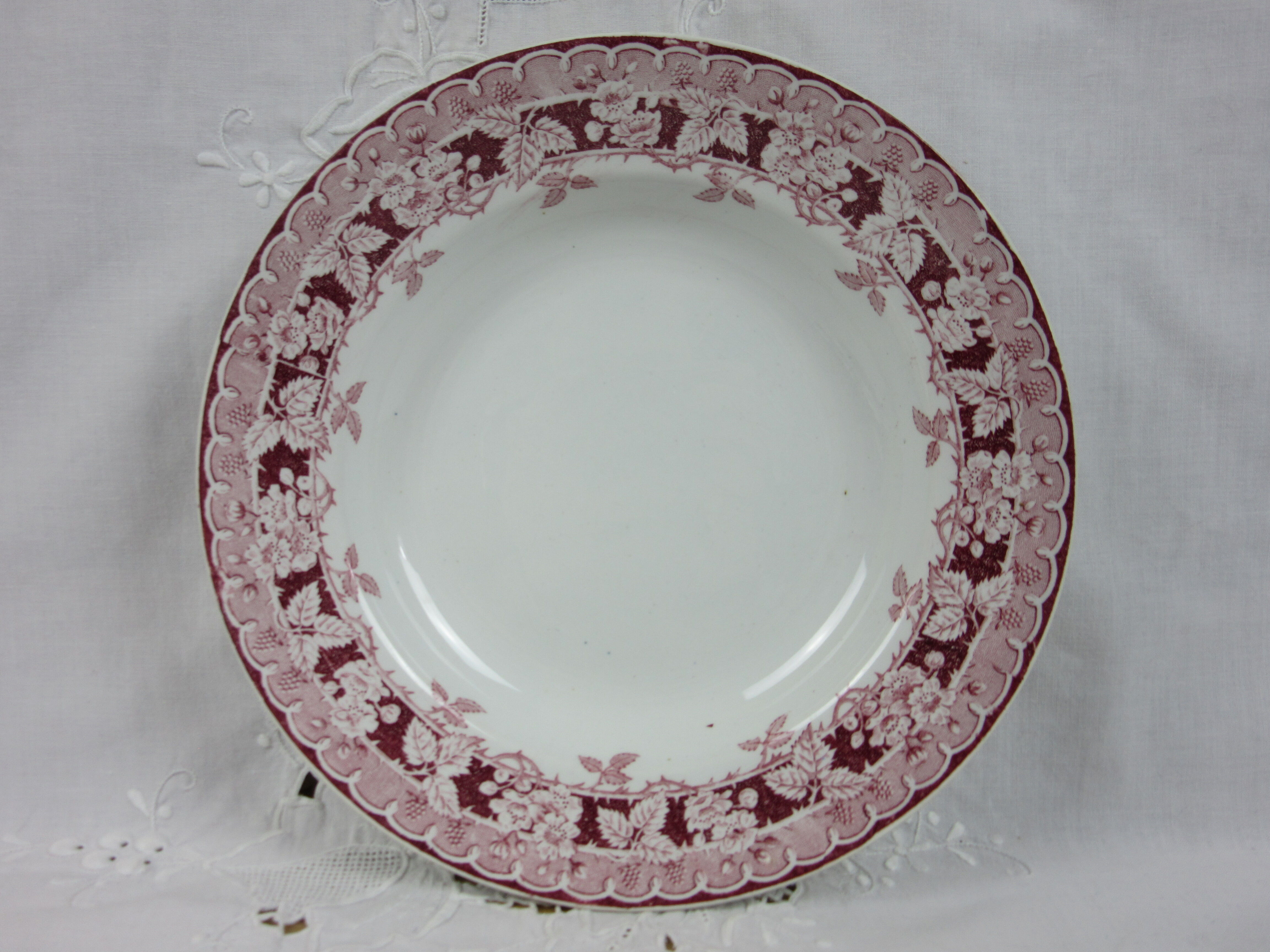 Set of 4 hollow plates model Murier Saint Amand and Hamage