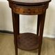 Pedestal table / Round seat in wood marquetry