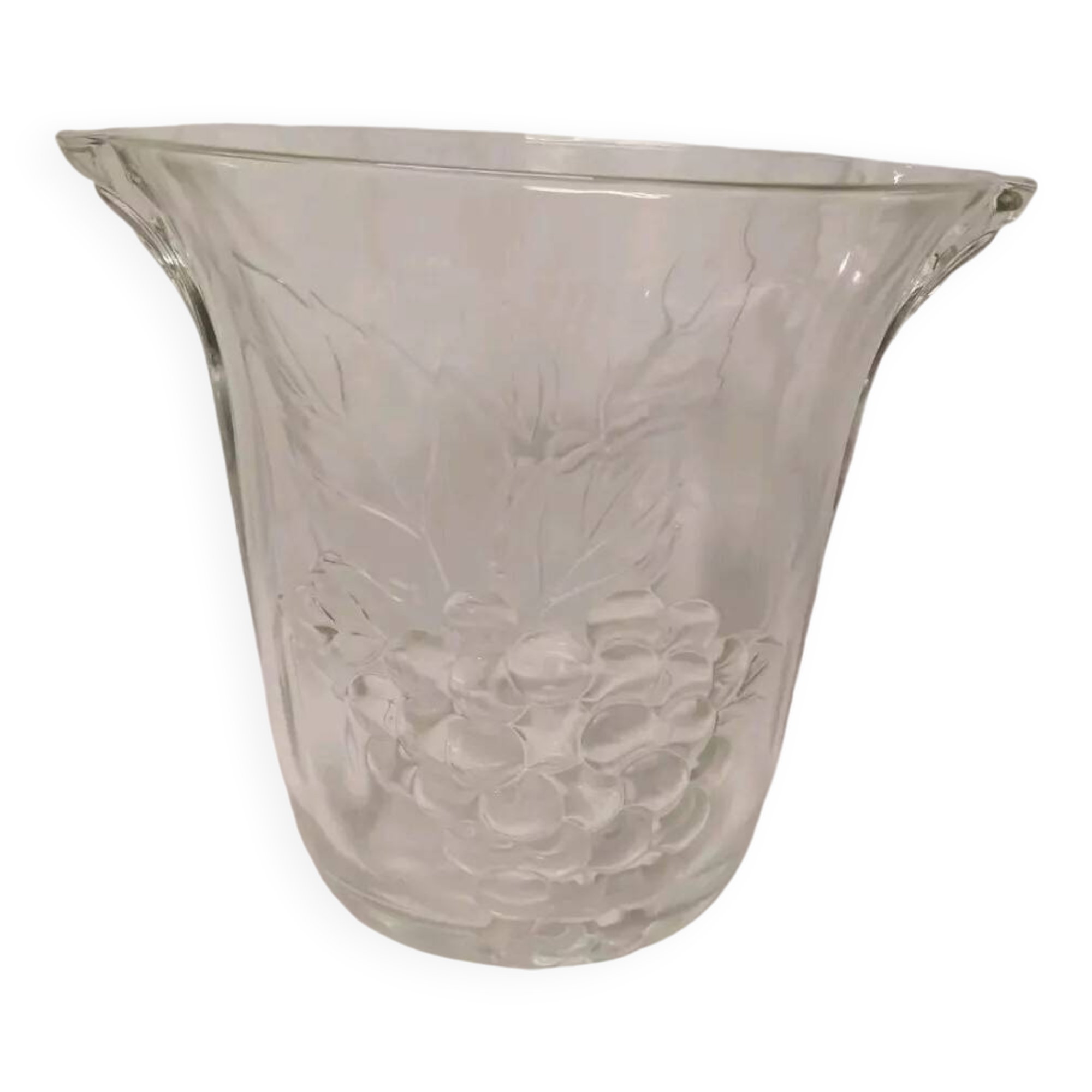 Crescendo vintage glass champagne bucket