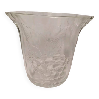 Crescendo vintage glass champagne bucket