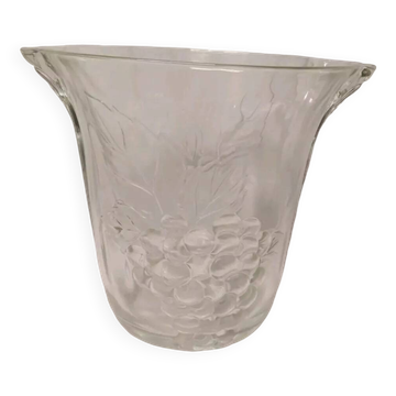 Crescendo vintage glass champagne bucket