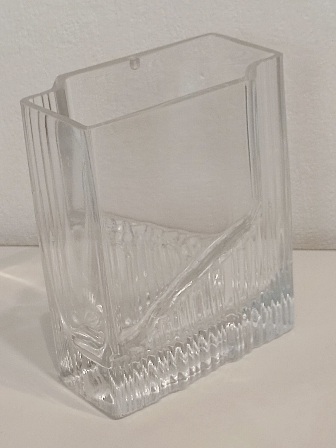 Scandinavian glass vase by vintage Tapio Wirkkala.