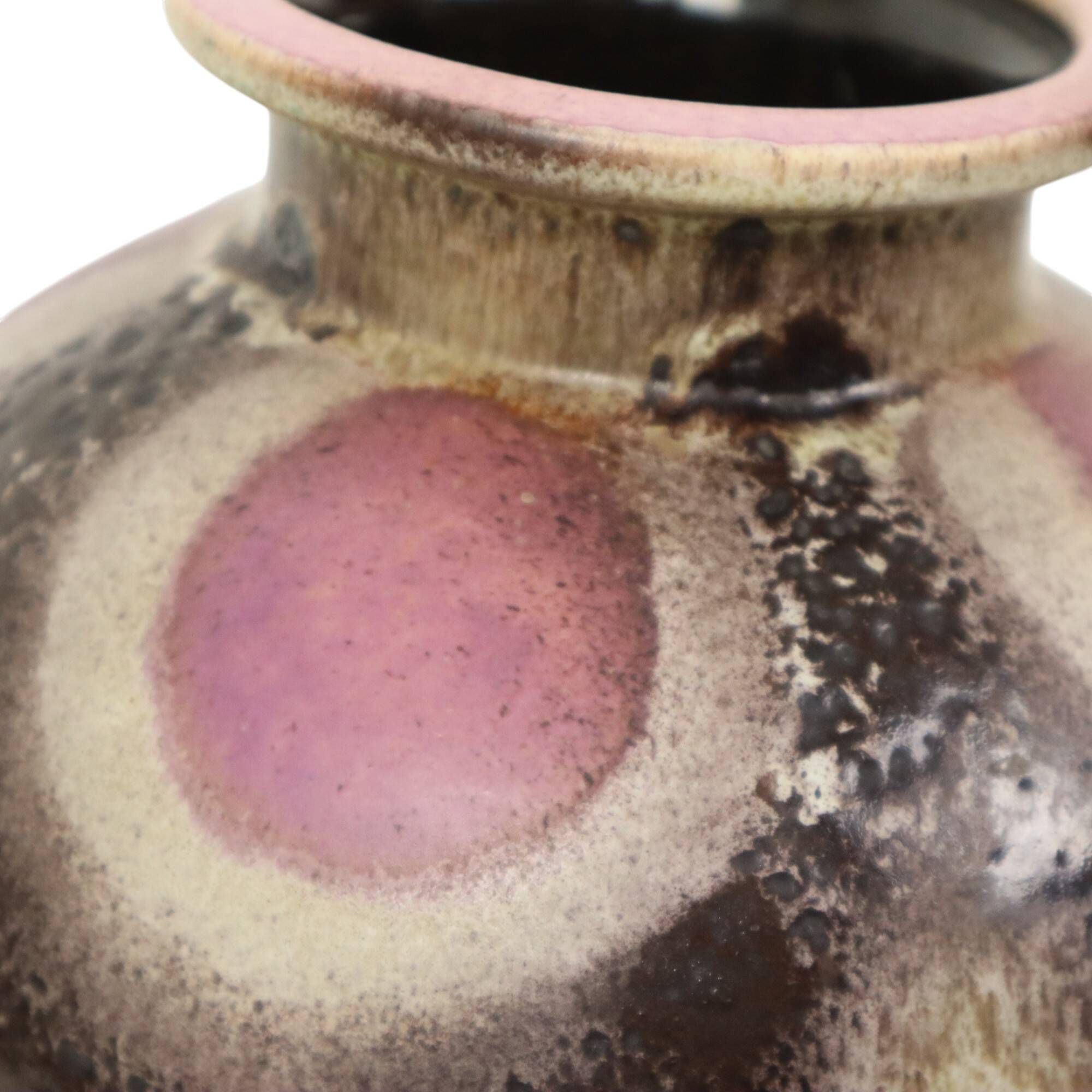 Bolle Fat Lava Vase Purple West Germany Ceramics 666-21