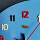 Vintage formica clock silent wall clock painter palette "Carrez bleu"