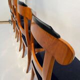 Biedermeier Chairs in Cherry Wood, Germany, 1830s, Set of 5