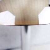Mushroom lamp in chromed metal