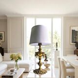 Belgian bronze lamp in Neoclassical style (circa 1910 - 1920)