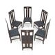 Ingram chairs by Charles Rennie Mackintosh for Cassina, 1980s, set of 6.