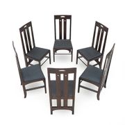 Ingram chairs by Charles Rennie Mackintosh for Cassina, 1980s, set of 6.