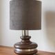 Ceramic Lamp with Aluminium Rim 1970s