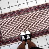 Vintage Italian carpet Seraband 68cm x 140cm 1970s