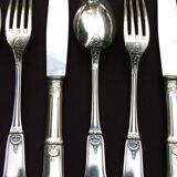 Housewife in silver metal 37 pieces