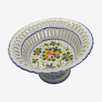 Faience fruit cup
