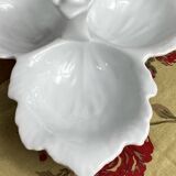 Segmented serving dish, leaf shape, porcelain, Bavaria
