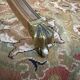 Large Extendable English Table Mahogany Regency Style Claw Feet Brass