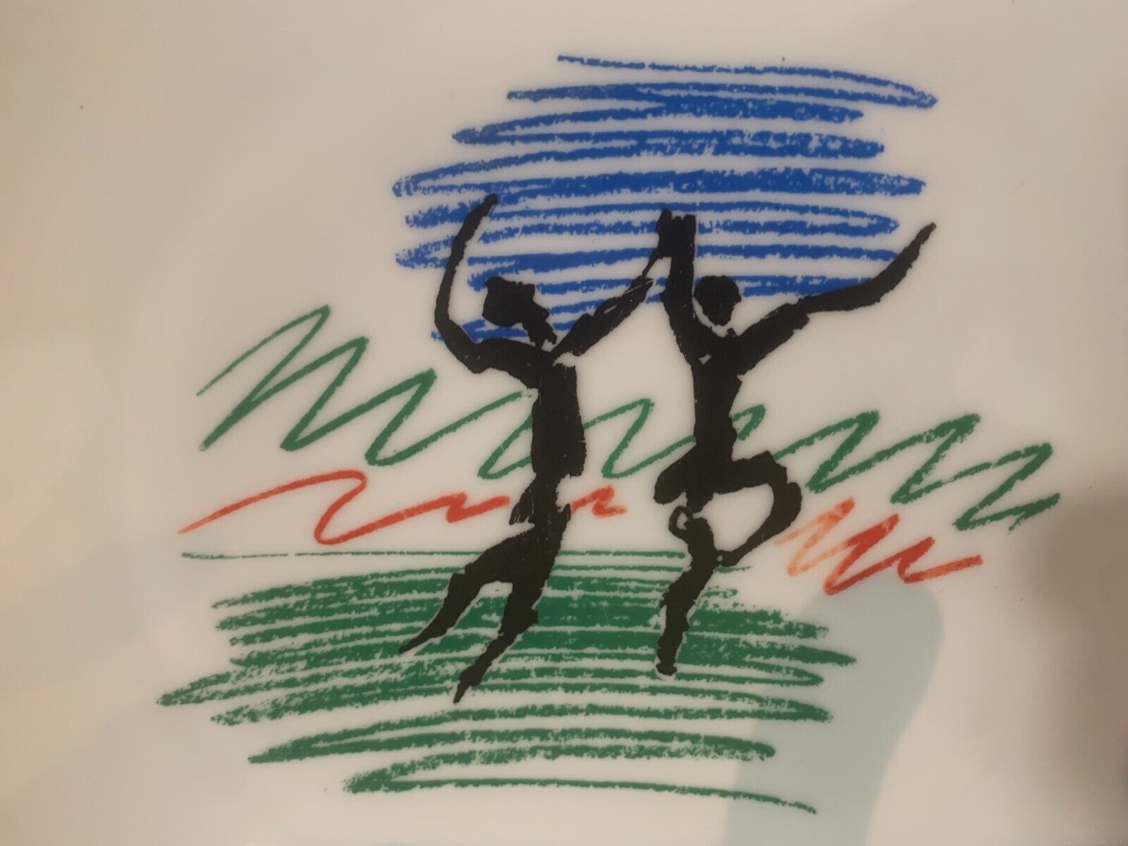 Limoges porcelain plate Decoration of Picasso XXcentury