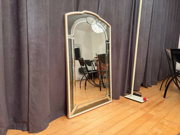 Large Crystal Mirror, Italy, 1960s