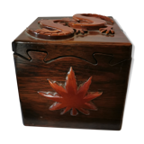 Exotic wooden secret box