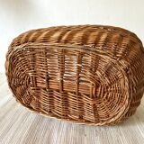 Vintage woven wicker basket