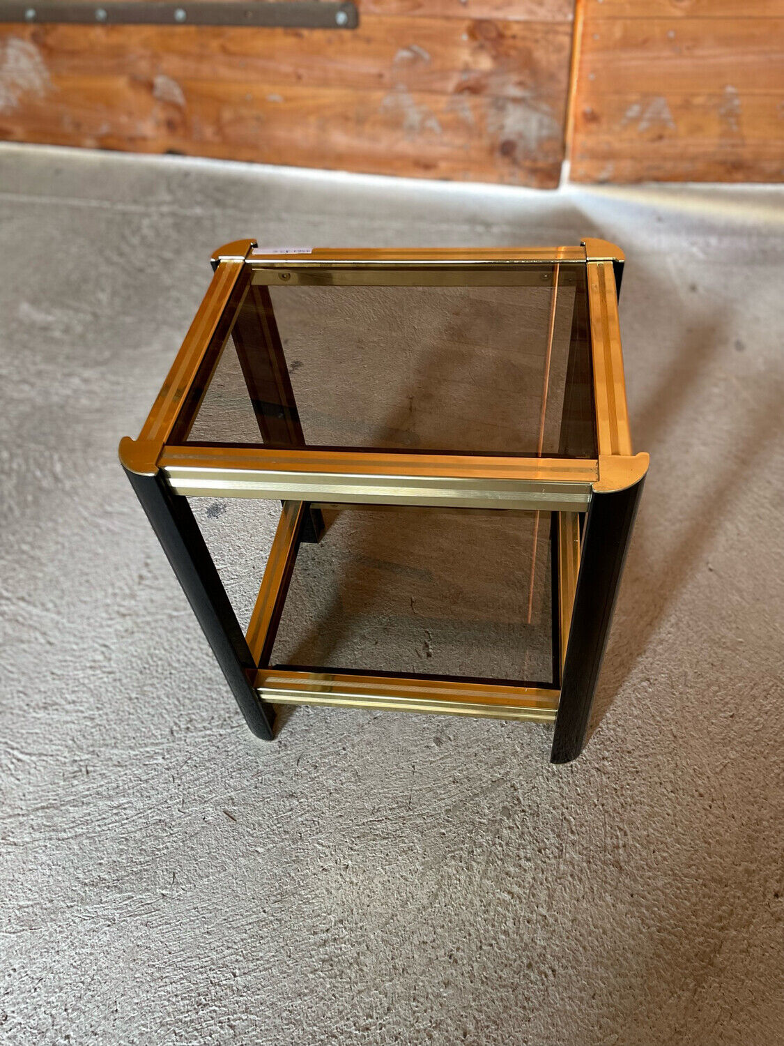 Side table 2 trays 1980's