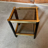 Side table 2 trays 1980's