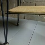 Vintage Eiffel feet side table