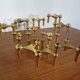 Gold-Plated Candleholders by Ceasar Stoffi & Fritz Nagel for BMF, 1960s, Set of 12