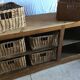 Craft furniture with wicker baskets