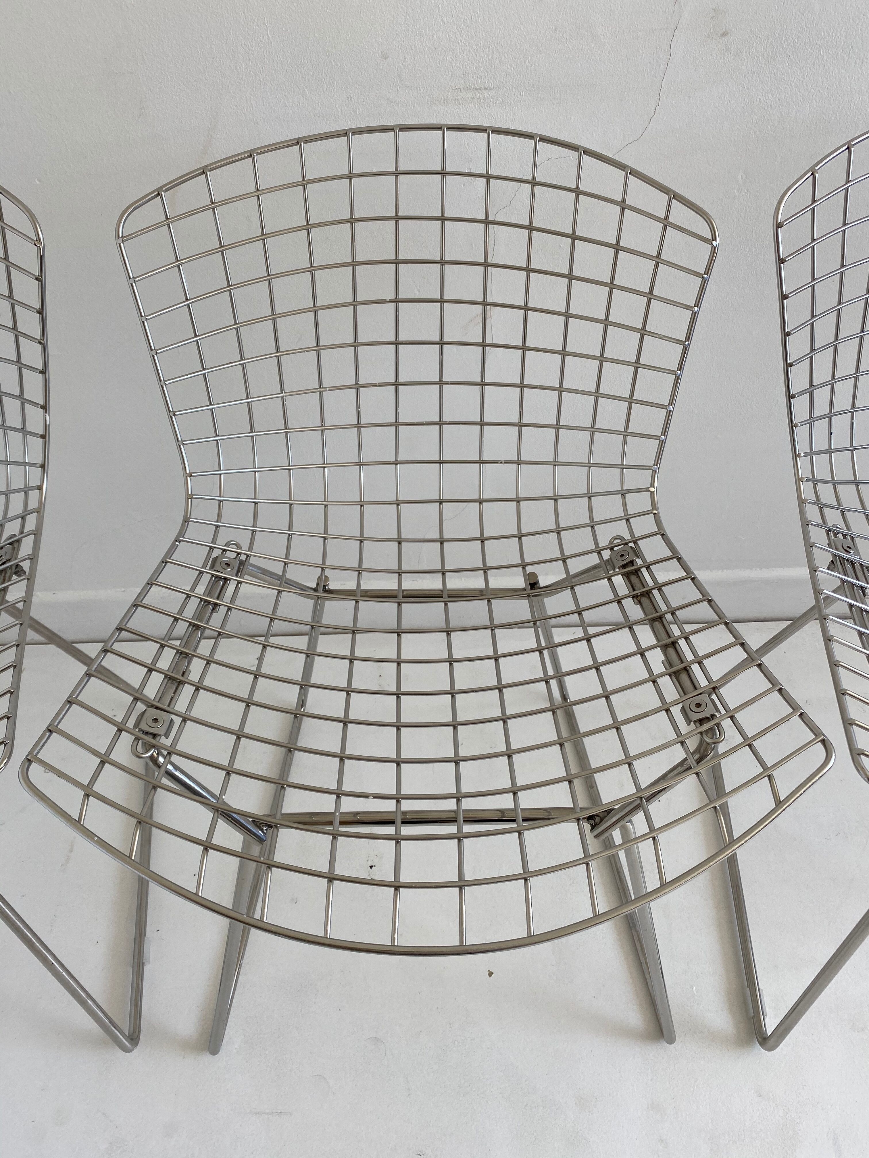 4 chairs by Bertoia Harry for Knoll, 1980