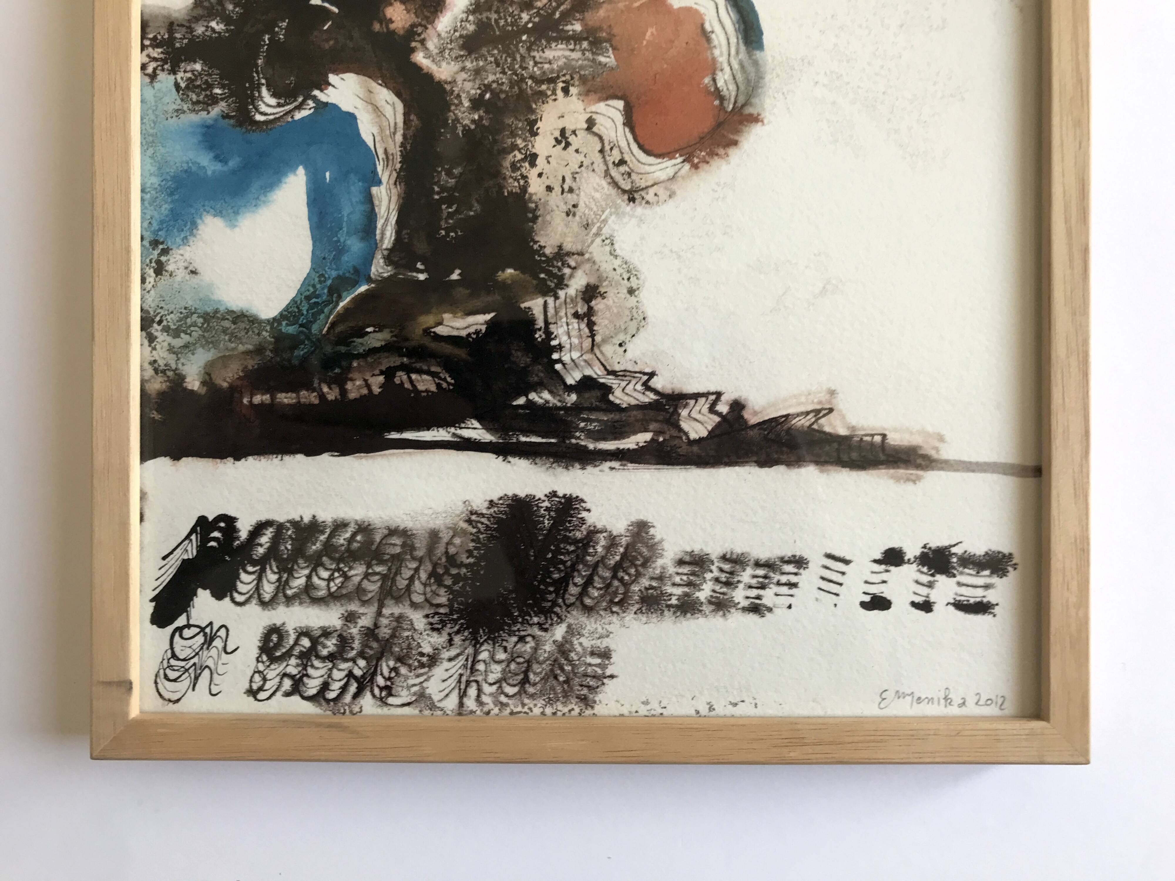 Emmanuelle messika, untitled iii, 2012. ink on paper signed in pencil