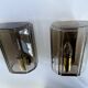 Pair Vintage Limburg Glass Wall Lights