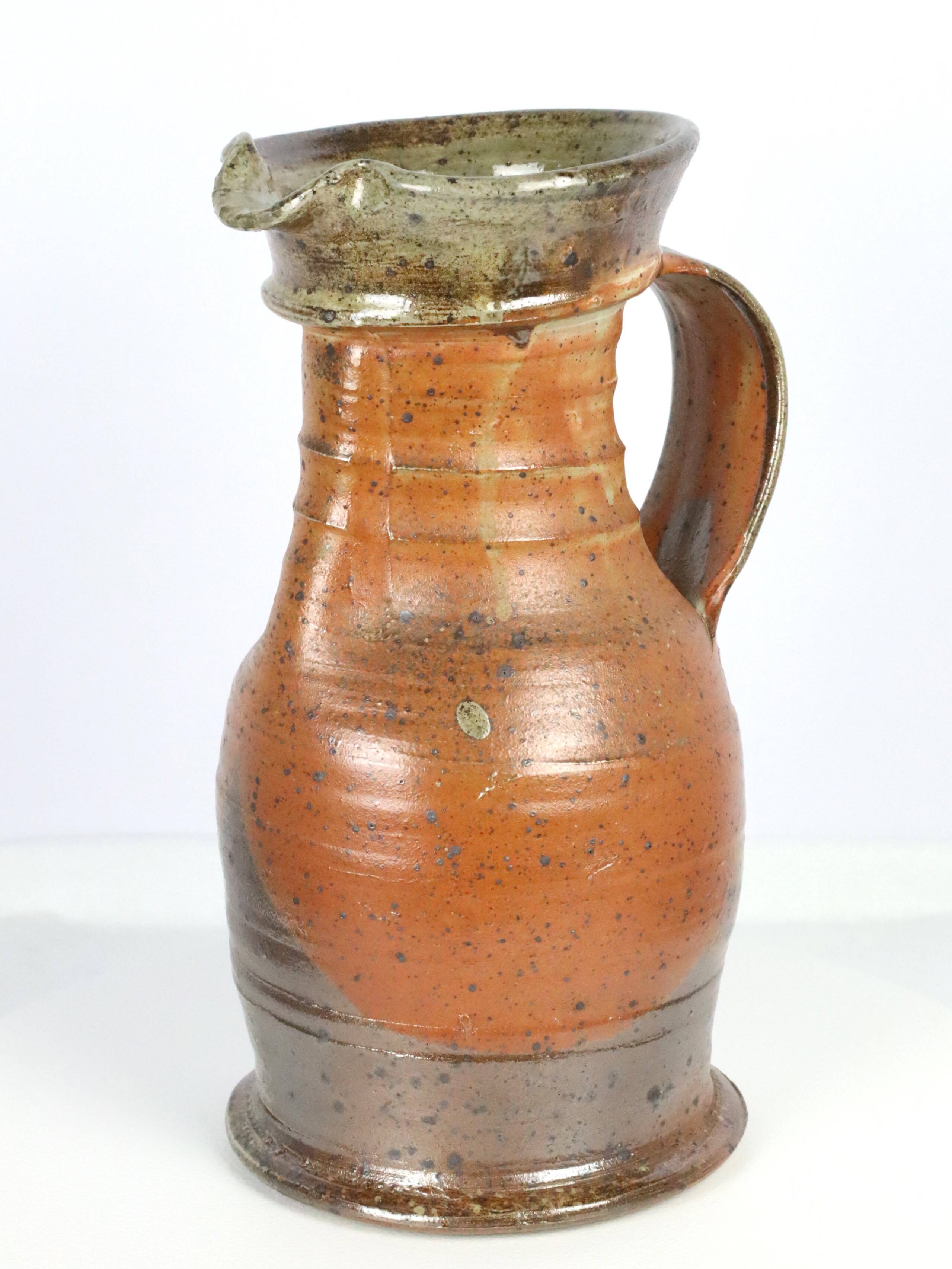 Stoneware pitcher vase by Pedley La Borne 1970