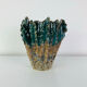 Vintage ceramic coral vase