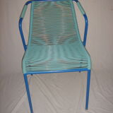 Armchair turquoise scoubidou exceptional!