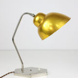 Lampe de table en or du milieu du siècle, années 1960