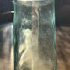Transparent glass vase