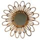 1950s rattan sun mirror France