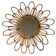 1950s rattan sun mirror France