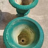 Pair of Medici Vases in old reconstituted stone 1950s